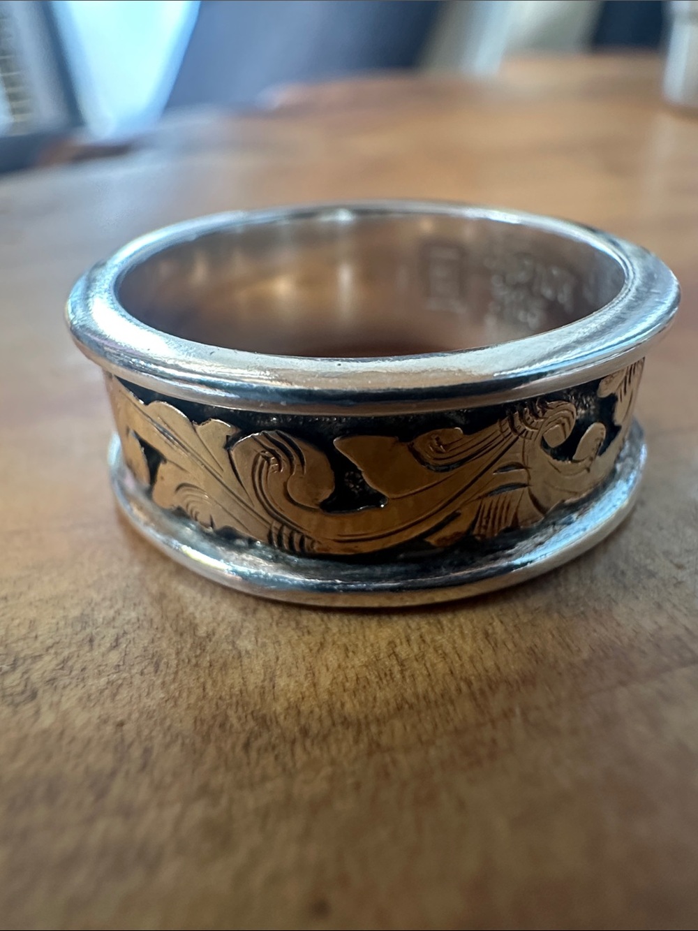Hyo .925 Sterling Silver Ring - Gold filigree & Silver